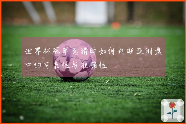 世界杯冠军竞猜时如何判断亚洲盘口的可靠性与准确性